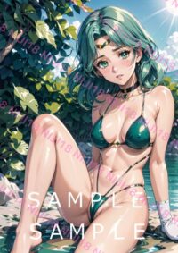 32　セーラーネプチューン美少女戦士セーラームーンアニメ A4 ポスター 014V8