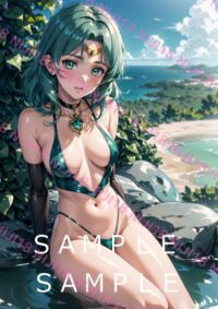 33　セーラーネプチューン美少女戦士セーラームーンアニメ A4 ポスター 014V9