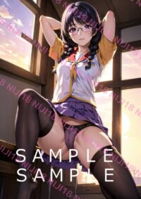 71　化物語 羽川翼 アニメ A4 ポスター 0159F