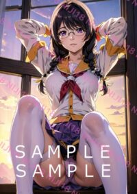 75　化物語 羽川翼 アニメ A4 ポスター 0159M