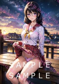 15　化物語 羽川翼 アニメ A4 ポスター 015AG