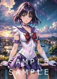 18セーラーサターン美少女戦士セーラームーン アニメ A4 ポスター 015AO
