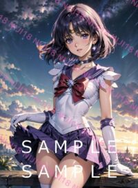 14セーラーサターン美少女戦士セーラームーン アニメ A4 ポスター 015AU