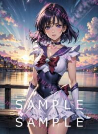 21セーラーサターン美少女戦士セーラームーン アニメ A4 ポスター 015B2