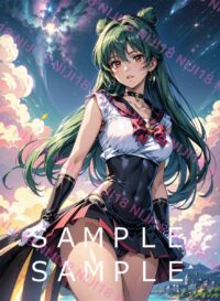 5　セーラーネプルート美少女戦士セーラームーンアニメ A4 ポスター 015CG