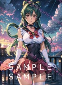 2　セーラーネプルート美少女戦士セーラームーンアニメ A4 ポスター 015CI