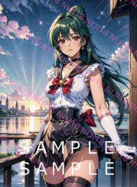1　セーラーネプルート美少女戦士セーラームーンアニメ A4 ポスター 015CJ