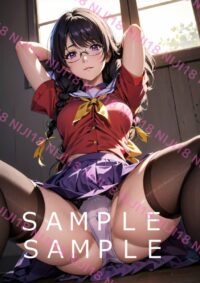 73　化物語 羽川翼 アニメ A4 ポスター 015E1