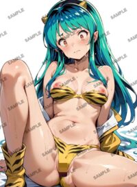108　うる星やつら ラム　A4 アート ポスター イラスト 01A3F