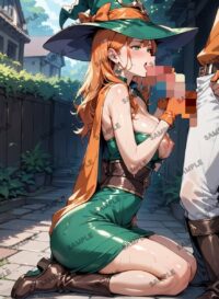 134　女魔法使い　魔法使い女　ドラクエ　ドラゴンクエスト　アニメ A4 ポスター 01A4Q