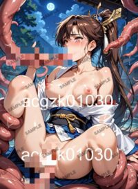 647天津亜衣 淫獣聖戦 A4 オリジナル アート ポスター イラスト 01A8K