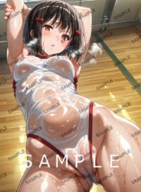 201　真希波マリ　イラストリアス 新世紀エヴァンゲリオン A4 ポスター 01AUR