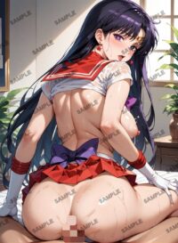 1064　クイーンズブレイド 武者巫女 トモエ A4 オリジナル アート ポスター イラスト 01BSD