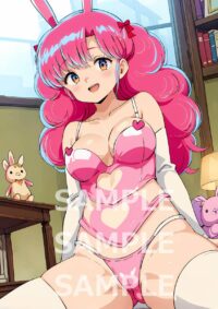 うる星やつら ラン風 ファンアート 高品質 美少女 アニメ ゲーム マンガ 同人 A4 ポスター 美女 コスプレ イラスト af214101GZ