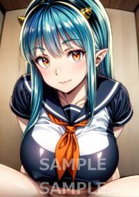 うる星やつら ラム風 ファンアート 高品質 美少女 アニメ ゲーム マンガ 同人 A4 ポスター 美女 光沢紙 コスプレ af019101IC