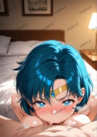 セーラームーン セーラーマーキュリー 水野亜美 A4サイズ ポスター 高精細ポスター イラスト 同人 高品質 アニメ 78A93