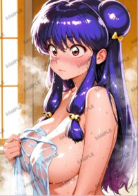 らんま1/2 シャンプー A4サイズ ポスター 高精細ポスター イラスト 同人 高品質 アニメ 79A8J