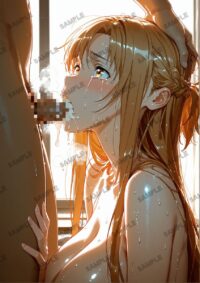 【一点物】  SAO ソードアート・オンライン 結城明日奈 アスナ アスナ風　A4サイズ ポスター 高精細ポスター イラスト 同人 高品質 アニメ 84A4U