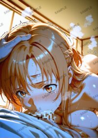 【一点物】  SAO ソードアート・オンライン 結城明日奈 アスナ アスナ風　A4サイズ ポスター 高精細ポスター イラスト 同人 高品質 アニメ 84A6Z