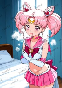 セーラームーン ちびうさ　美少女戦士セーラームーン　A4サイズ ポスター 高精細ポスター イラスト 同人 高品質 アニメ 86A02