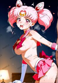 セーラームーン ちびうさ　美少女戦士セーラームーン　A4サイズ ポスター 高精細ポスター イラスト 同人 高品質 アニメ 86A0R