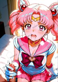 セーラームーン ちびうさ　美少女戦士セーラームーン　A4サイズ ポスター 高精細ポスター イラスト 同人 高品質 アニメ 86A0T