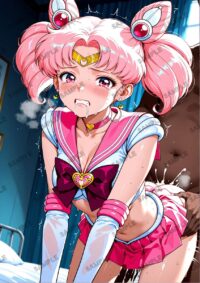 セーラームーン ちびうさ　美少女戦士セーラームーン　A4サイズ ポスター 高精細ポスター イラスト 同人 高品質 アニメ 86A13