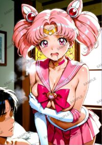 セーラームーン ちびうさ　美少女戦士セーラームーン　A4サイズ ポスター 高精細ポスター イラスト 同人 高品質 アニメ 86A1A