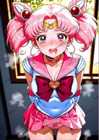 セーラームーン ちびうさ　美少女戦士セーラームーン　A4サイズ ポスター 高精細ポスター イラスト 同人 高品質 アニメ 86A1I