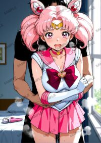 セーラームーン ちびうさ　美少女戦士セーラームーン　A4サイズ ポスター 高精細ポスター イラスト 同人 高品質 アニメ 86A1V
