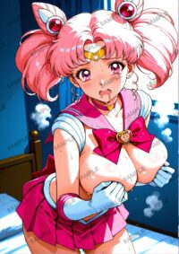 セーラームーン ちびうさ　美少女戦士セーラームーン　A4サイズ ポスター 高精細ポスター イラスト 同人 高品質 アニメ 86A28