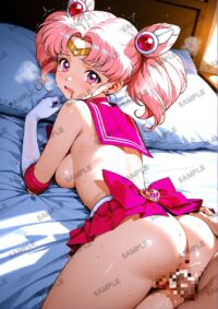 セーラームーン ちびうさ　美少女戦士セーラームーン　A4サイズ ポスター 高精細ポスター イラスト 同人 高品質 アニメ 86A2J