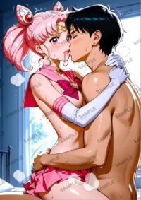 セーラームーン ちびうさ　美少女戦士セーラームーン　A4サイズ ポスター 高精細ポスター イラスト 同人 高品質 アニメ 86A2K