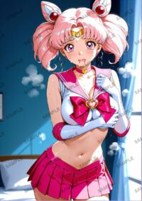 セーラームーン ちびうさ　美少女戦士セーラームーン　A4サイズ ポスター 高精細ポスター イラスト 同人 高品質 アニメ 86A2T