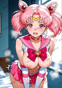 セーラームーン ちびうさ　美少女戦士セーラームーン　A4サイズ ポスター 高精細ポスター イラスト 同人 高品質 アニメ 86A3G