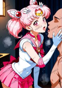 セーラームーン ちびうさ　美少女戦士セーラームーン　A4サイズ ポスター 高精細ポスター イラスト 同人 高品質 アニメ 86A4X