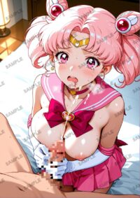 セーラームーン ちびうさ　美少女戦士セーラームーン　A4サイズ ポスター 高精細ポスター イラスト 同人 高品質 アニメ 86A55