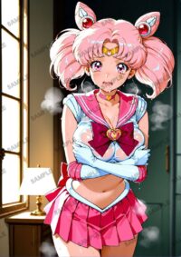 セーラームーン ちびうさ　美少女戦士セーラームーン　A4サイズ ポスター 高精細ポスター イラスト 同人 高品質 アニメ 86A5E
