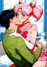 セーラームーン ちびうさ　美少女戦士セーラームーン　A4サイズ ポスター 高精細ポスター イラスト 同人 高品質 アニメ 86A5L