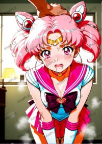 セーラームーン ちびうさ　美少女戦士セーラームーン　A4サイズ ポスター 高精細ポスター イラスト 同人 高品質 アニメ 86A5T