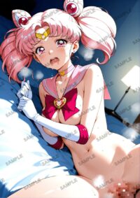 セーラームーン ちびうさ　美少女戦士セーラームーン　A4サイズ ポスター 高精細ポスター イラスト 同人 高品質 アニメ 86A5X
