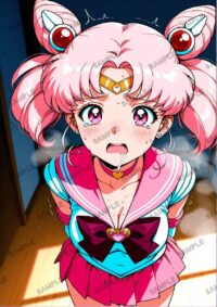 セーラームーン ちびうさ　美少女戦士セーラームーン　A4サイズ ポスター 高精細ポスター イラスト 同人 高品質 アニメ 86A66