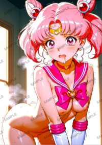 セーラームーン ちびうさ　美少女戦士セーラームーン　A4サイズ ポスター 高精細ポスター イラスト 同人 高品質 アニメ 86A6B