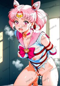セーラームーン ちびうさ　美少女戦士セーラームーン　A4サイズ ポスター 高精細ポスター イラスト 同人 高品質 アニメ 86A6P