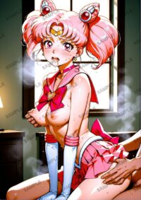 セーラームーン ちびうさ　美少女戦士セーラームーン　A4サイズ ポスター 高精細ポスター イラスト 同人 高品質 アニメ 86A7D
