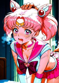 セーラームーン ちびうさ　美少女戦士セーラームーン　A4サイズ ポスター 高精細ポスター イラスト 同人 高品質 アニメ 86A7K