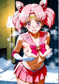 セーラームーン ちびうさ　美少女戦士セーラームーン　A4サイズ ポスター 高精細ポスター イラスト 同人 高品質 アニメ 86A7Q