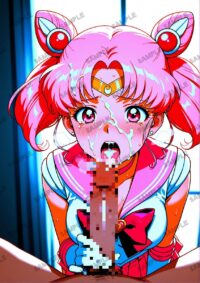 セーラームーン ちびうさ　美少女戦士セーラームーン　A4サイズ ポスター 高精細ポスター イラスト 同人 高品質 アニメ 86A7R