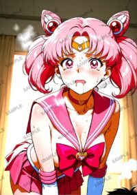 セーラームーン ちびうさ　美少女戦士セーラームーン　A4サイズ ポスター 高精細ポスター イラスト 同人 高品質 アニメ 86A7X