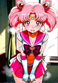 セーラームーン ちびうさ　美少女戦士セーラームーン　A4サイズ ポスター 高精細ポスター イラスト 同人 高品質 アニメ 86A83